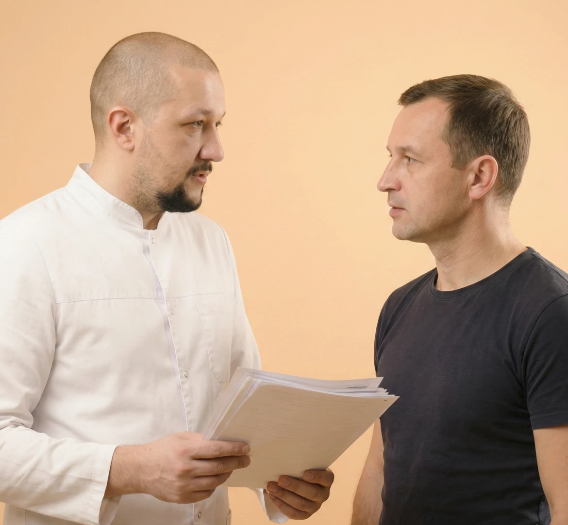 Врач дает рекомендации после УЗИ