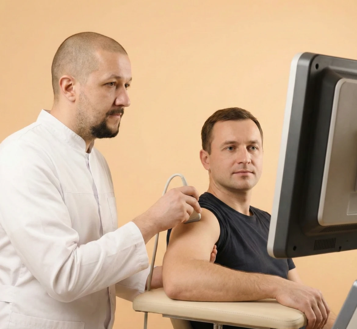 Врач проводит УЗИ