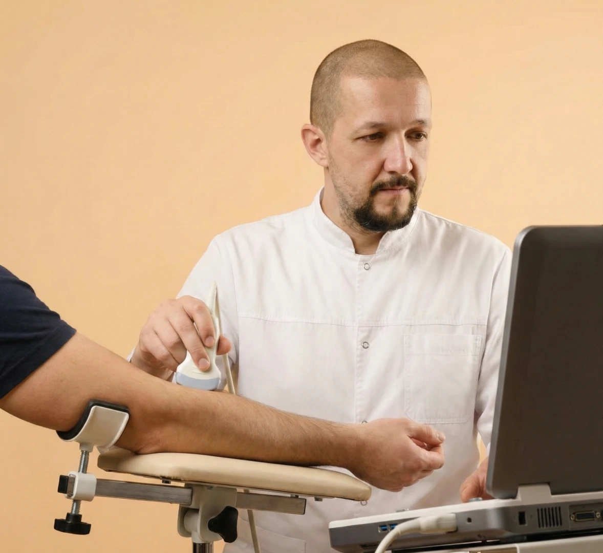 Врач проводит УЗИ