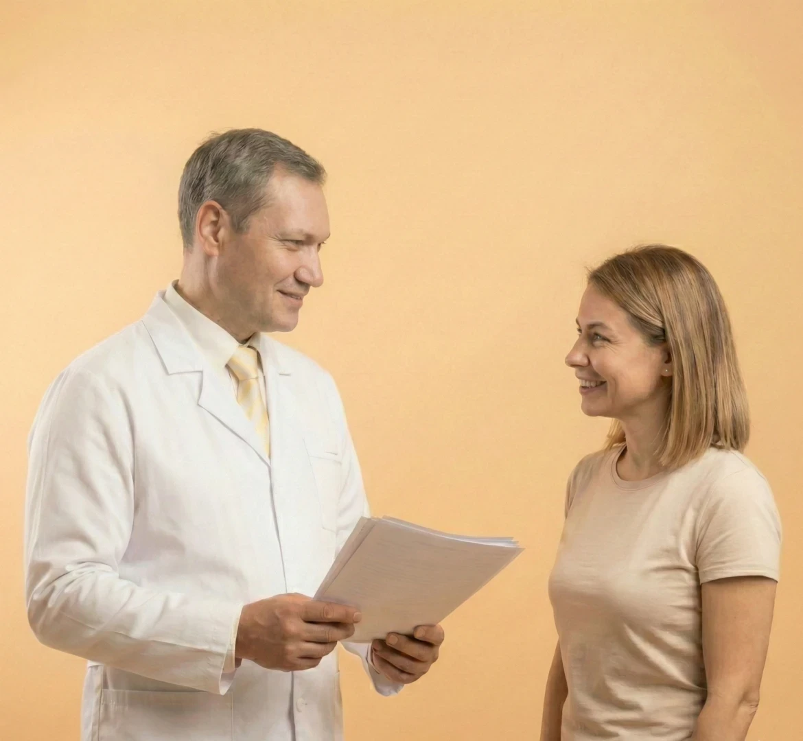 Врач дает рекомендации после УЗИ