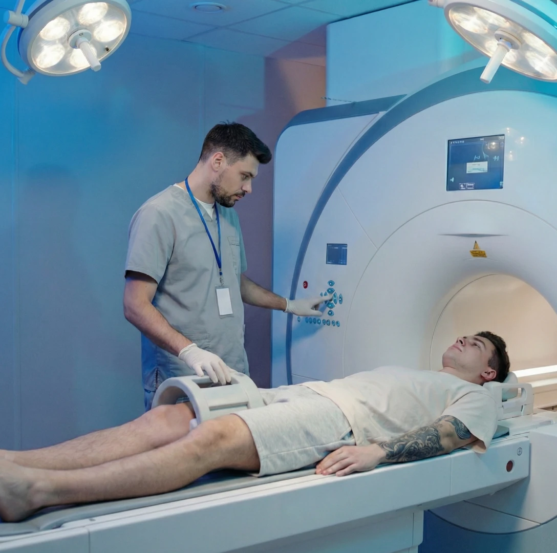 Проведение МРТ мягких тканей бедра