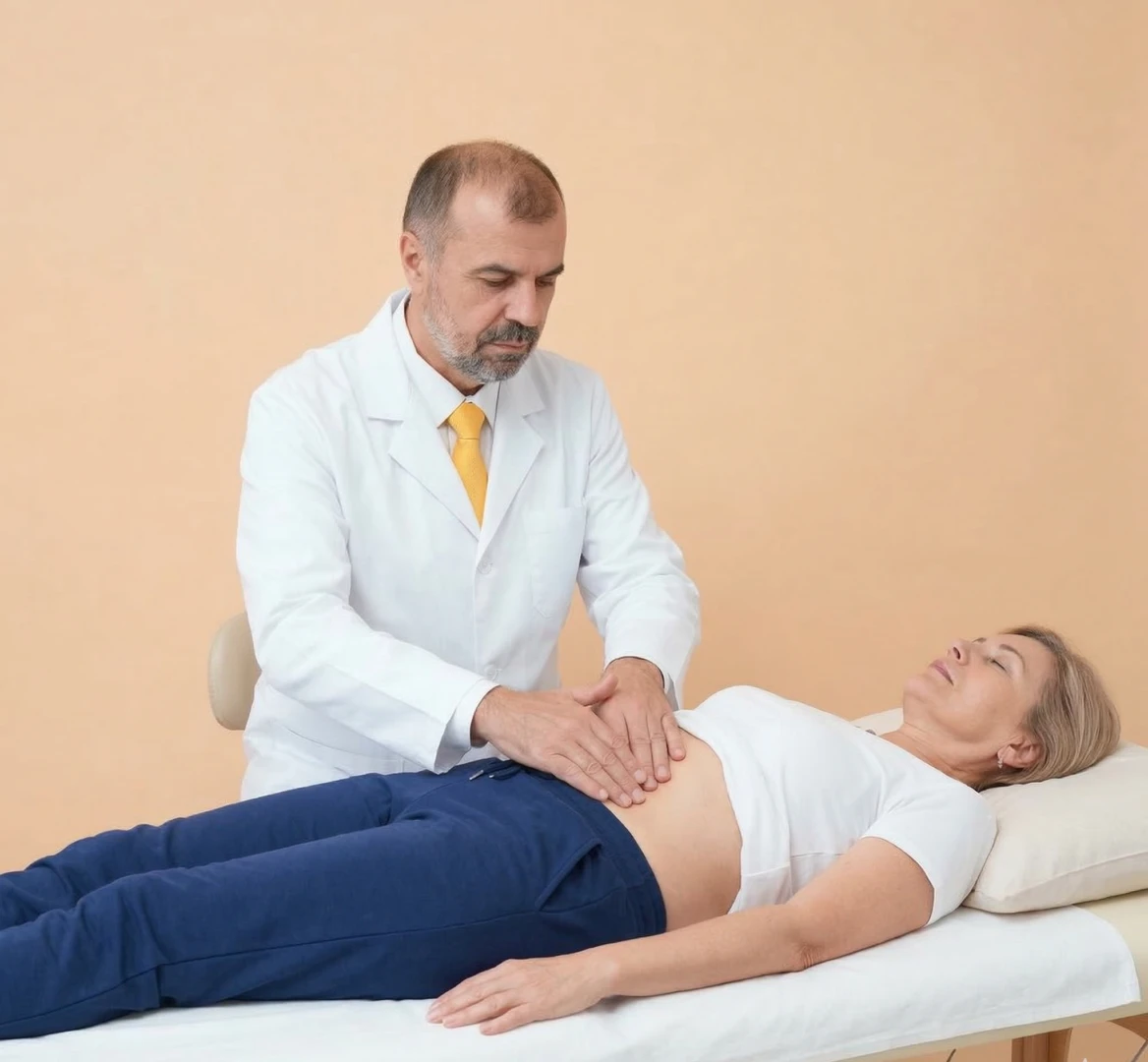 Врач проводит диагностику