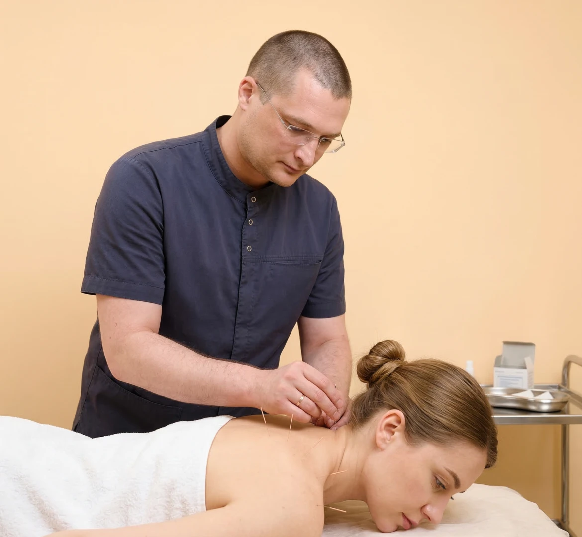 Врач проводит диагностику