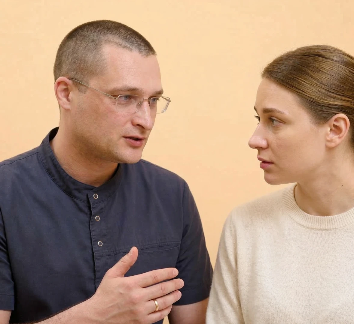 Врач разговаривает с пациентом