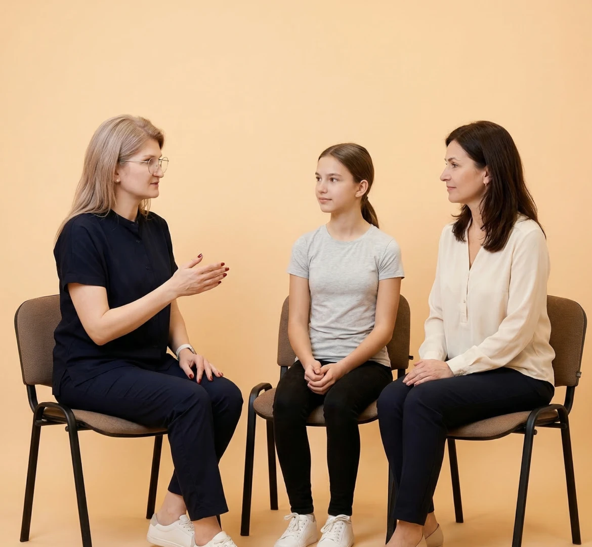 Врач разговаривает с пациентом