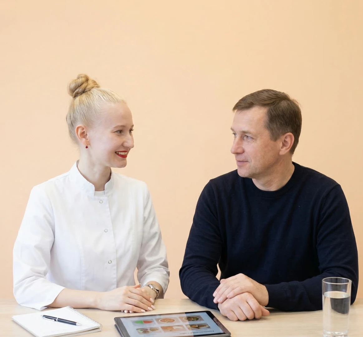 Врач проводит диагностику