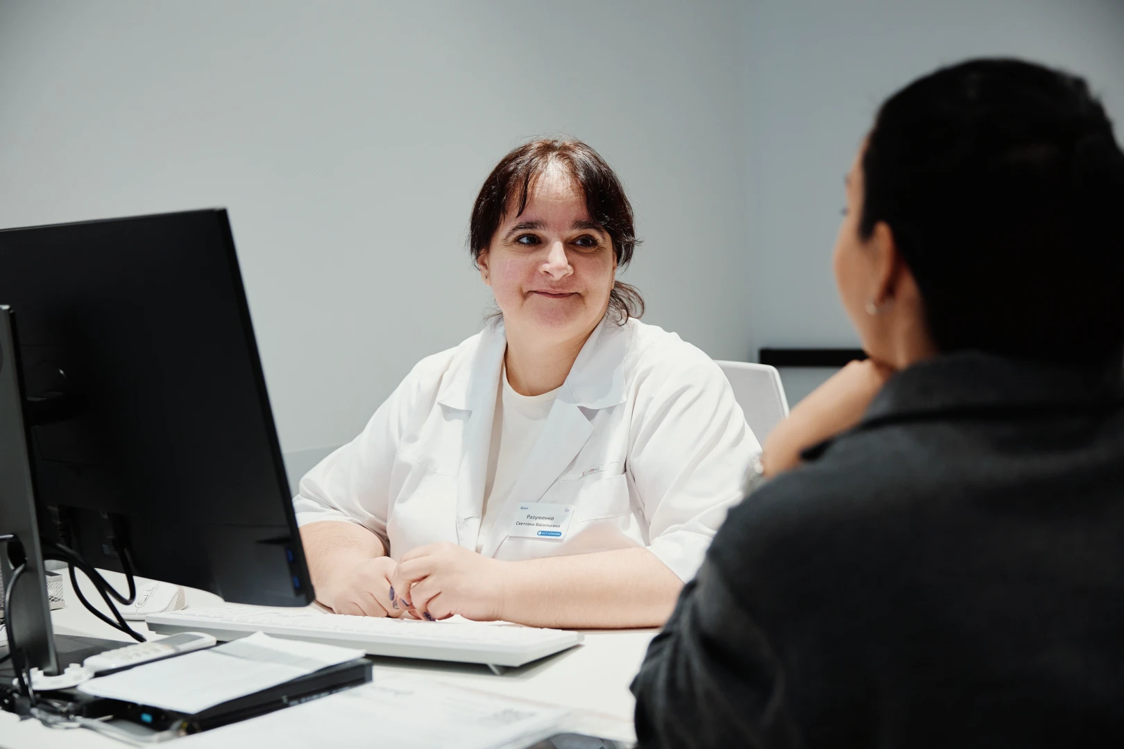 Прием врача гинеколога перед кольпоскопией в Ист Клинике