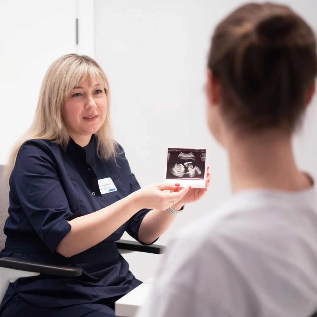 Врач объясняет результат УЗИ